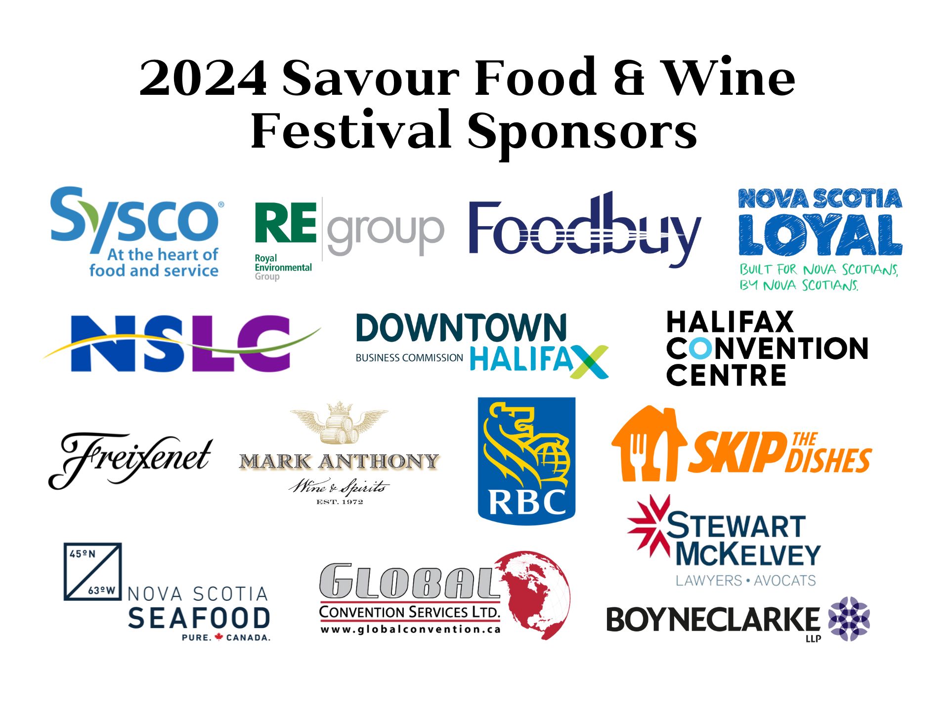 Savour Festival Sponsors 2024